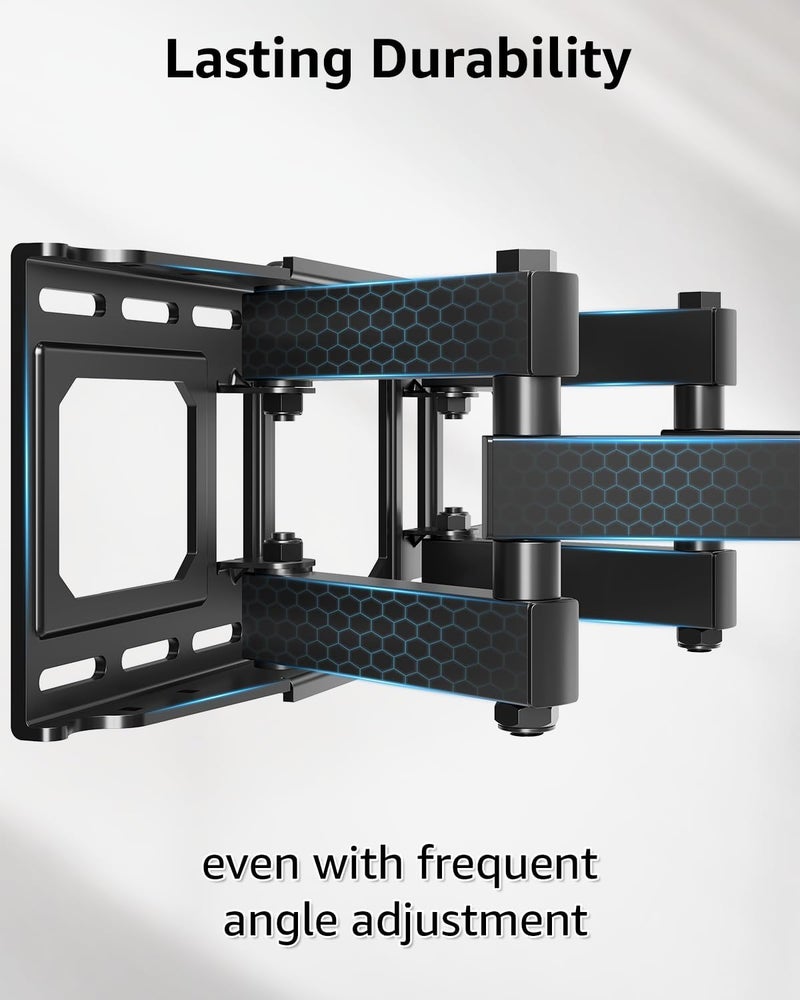 MOUNTUP EconoMe TV Wall Mount for Most 32-65 inch Flat Screen/LED/4K TVs, TV Mount with Swivel and Tilt Articulating Dual Arms, Full Motion Wall Mount up to 16” Stud, Max VESA 400X400mm, up to 99lbs - Image 5